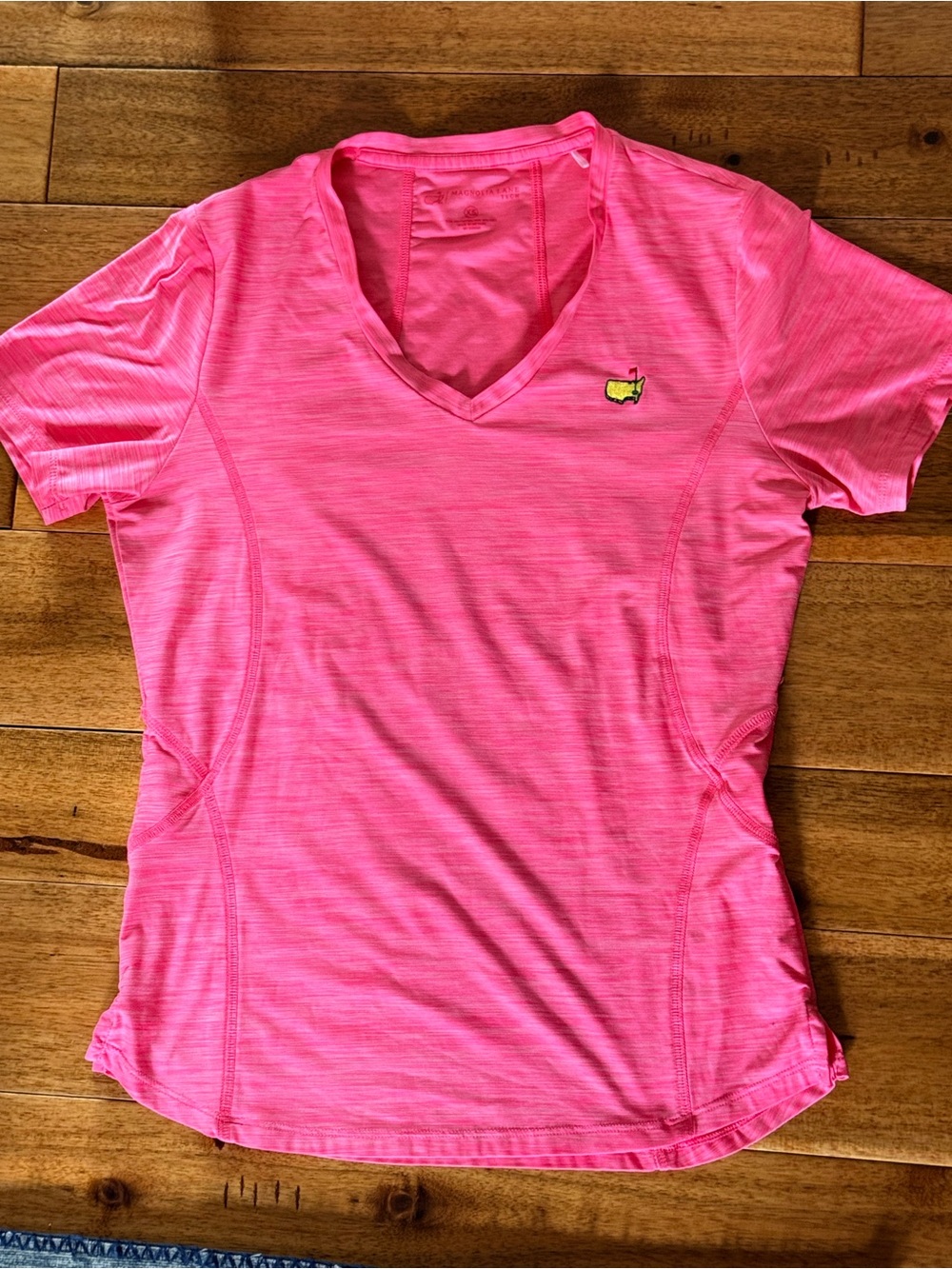 Women's Pink V-Neck Performance Top
